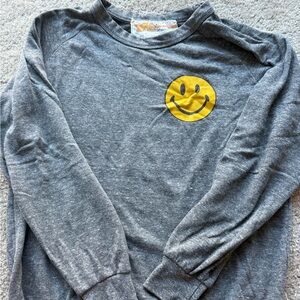 Aviator Nation Gray Sweatshirt with Yellow Accent